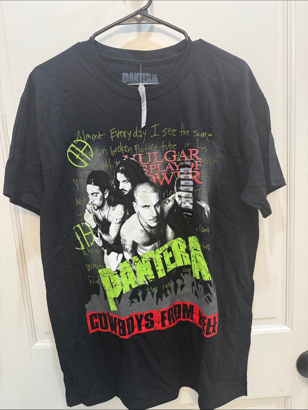 Pantera Cowboys From Hell Short Sleeve Graphic Tee - Black